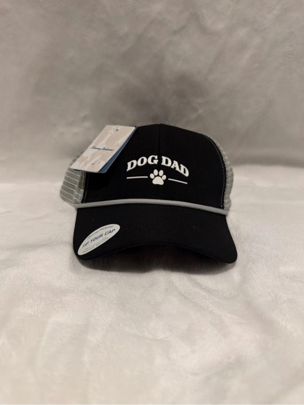 Tommy Bahama Black & Gray "Dog Dad" Trucker Hat